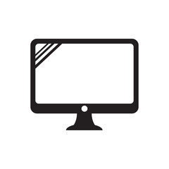 Fototapete - monitor icon vector logo template