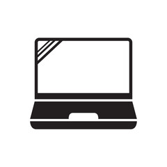 Poster - device vector icon, laptop icon 