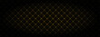 Abstract black and gold geometric rhombus shape background.	