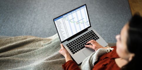 Poster - Business Report Time Sheet Gantt Schedule