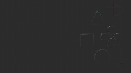 Game console theme background in vector