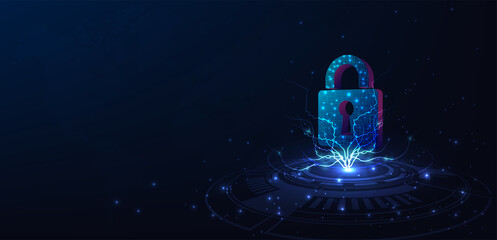 Poster - Cyber security concept design.