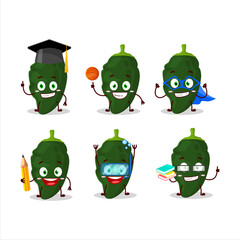 Sticker - School student of poblano cartoon character with various expressions