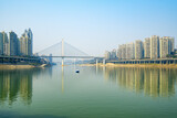 Fototapeta  - Bridges over the Yangtze River and Chongqing City Scenery in China