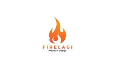 abstract fire hot modern shape logo design vector icon symbol graphic illustration