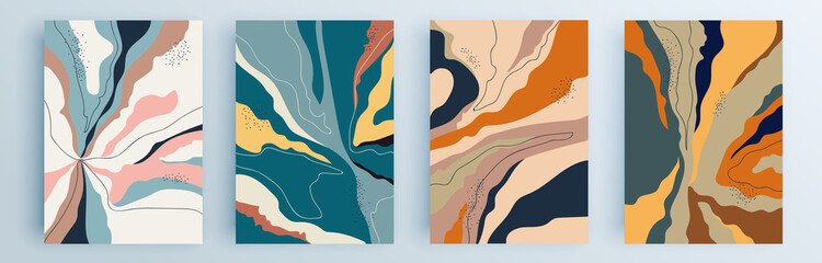 modern abstract covers set, minimal covers design. colorful geometric background, vector illustratio