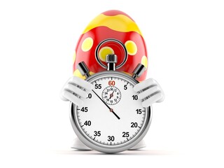 Sticker - Easter egg character with stopwatch