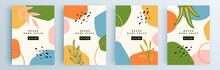Modern Abstract Covers Set, Minimal Covers Design. Colorful Geometric Background, Vector Illustration.