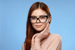 © SHOTPRIME STUDIO - pretty woman pink shirt glasses elegant style fashion phone