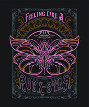 Art Nouveau Fake Rock Band Poster Illustration