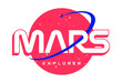 Mars explorer slogan t shirt design