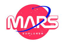 Mars Explorer Slogan T Shirt Design