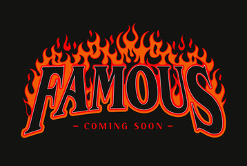Fototapete - Famous Coming Soon slogan print design