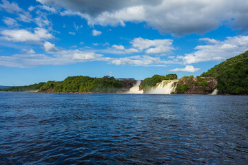 View of  the lagoon in Canaima  National Park (Bolivar, Venezuela).