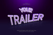 © Aze - Trailer Text Effect. Editable text, effect, font, and easy to use.
