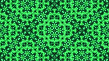 Wall Mural - Textured glowing green kaleidoscope background.