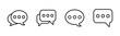 Chat icons set. Chat vector icon. Speech bubble