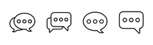 Chat Icons Set. Chat Vector Icon. Speech Bubble