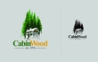 cabin/cottage/bungalow logo template vector and illustration