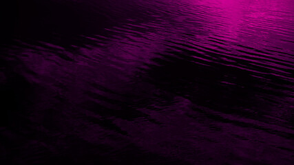Wall Mural - black purple abstract background. reflection of light in calm water. sunset. colorful background wit