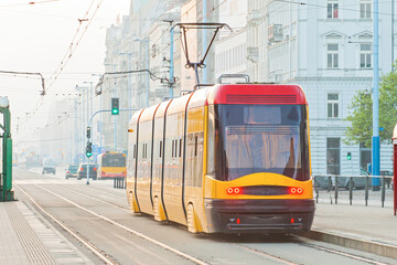 Warsaw - popular transport in Warsaw, Poland