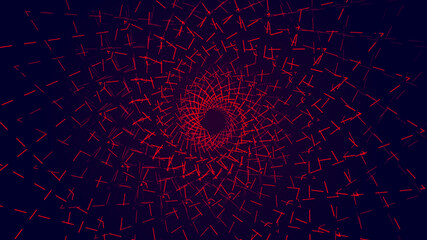 Aufkleber - Red abstract geometric shape spiral background . 