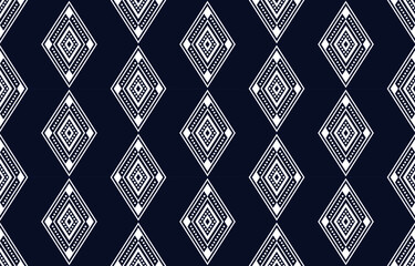 Geometric Ethnic pattern design for background or wallpaper and clothing .