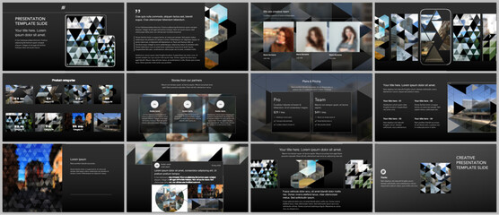 vector templates for website design, presentations, portfolio. templates with triangles, triangular 