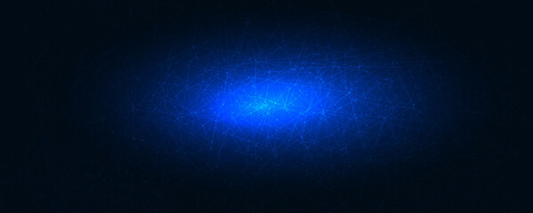 Poster - Abstract vector geometrical shapes. Connection, Digital, communication and technology network background .