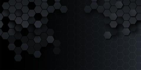 Poster - hexagonal abstract technology background. Vector Illustration