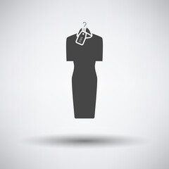 Sticker - Dress On Hanger With Sale Tag Icon