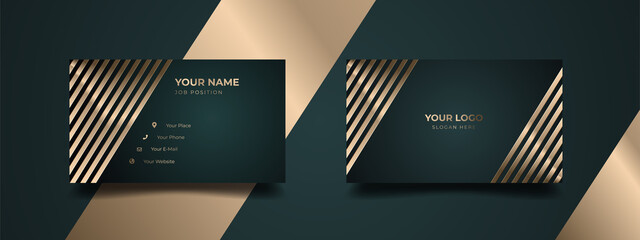 Wall Mural - modern luxury business card print template design. inspiration from the abstract. contact card for c