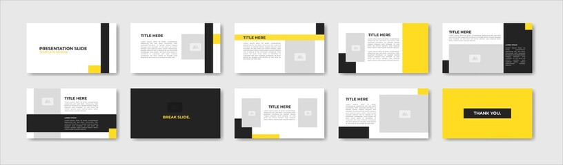 Wall Mural - business presentation template design. minimalis, modern and keynote vector illustration