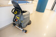 Sweeping machine for a building or compound entrance