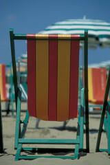 Canvas Print - ITALY EMILIA ROMAGNA RIMINI BEACH PARASOL