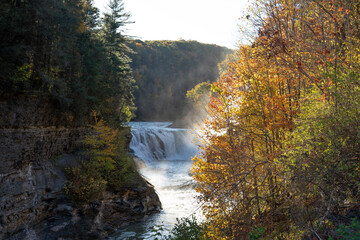  Waterfall in autumn