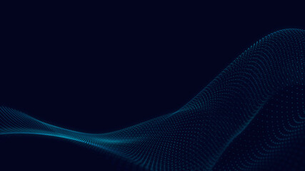 Poster - Abstract 3d technology and science neon visualization. Blockchain and cryptocurrency. Digital wallpaper. Business concept. Big data and artificial intelligence. Rendering computer virtual reality