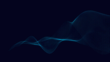 Poster - Abstract 3d technology and science neon visualization. Blockchain and cryptocurrency. Digital wallpaper. Business concept. Big data and artificial intelligence. Rendering computer virtual reality