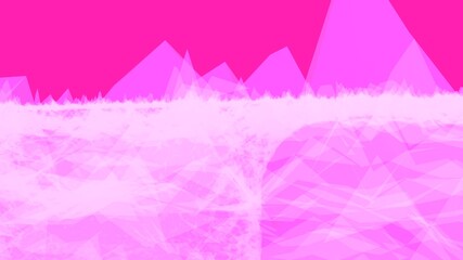 Poster - White-pink abstract low poly background with triangles. Rendering an image.