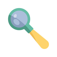 Poster - magnifying glass searching isolated icon