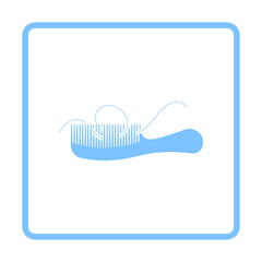 Sticker - Hair In Comb Icon