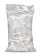 Ice cubes in plastic bag, bagged ice or packaged ice mock up isolated on white background including clipping path.	