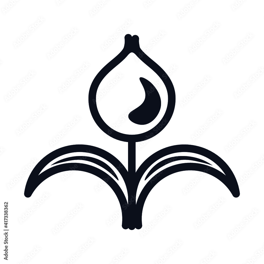 Aesthetic flower icon for your project