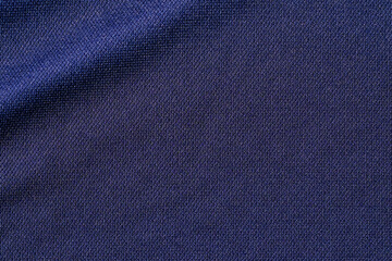 Canvas Print - dark blue fabric cloth texture, textile background