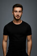 © Johnér - Studio shot of young man looking at camera