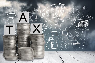 Wall Mural - Tax.