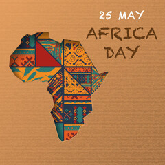 african continent day background
