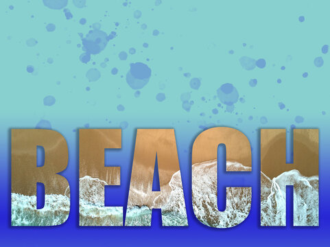 Illustration with letters 