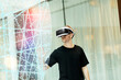 © Johnér - Man wearing virtual reality glasses