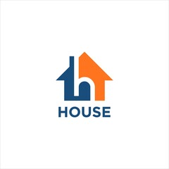 Aufkleber - Modern H Home Logo Design for Real Estate and Property Branding with Simple, Minimalist Style and Clean Architecture Elements